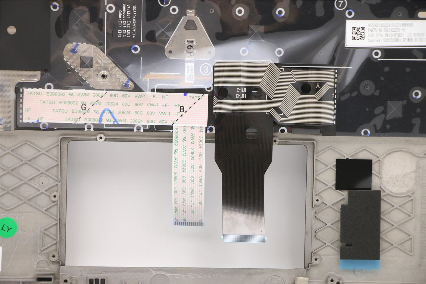 Lenovo ThinkPad T14s 2 Keyboard Palmrest Top Cover UK Black 5M11A37289