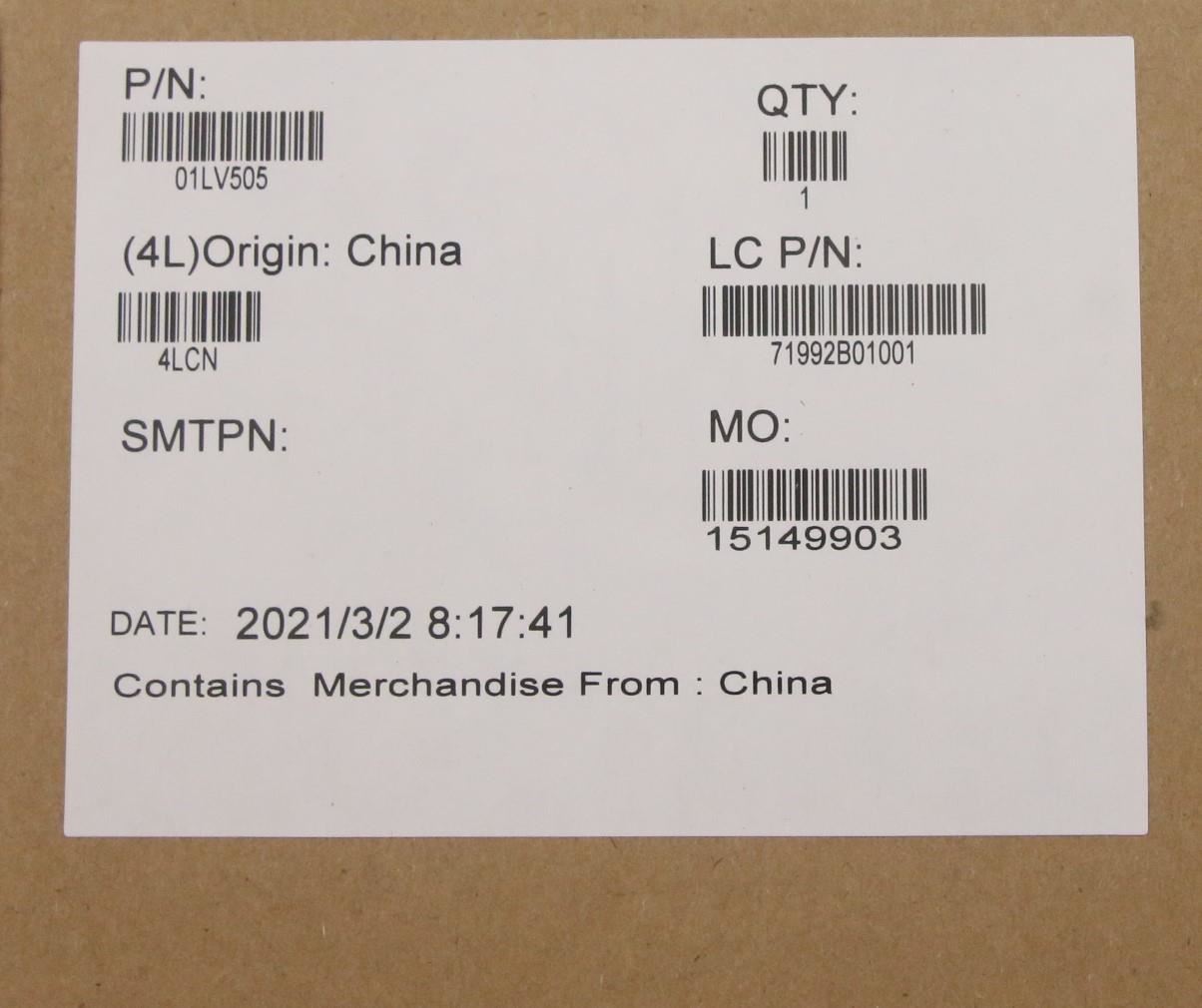 Lenovo MECH_ASM CS16_2BCP,GLASS,BLACK,CHY 01LV505