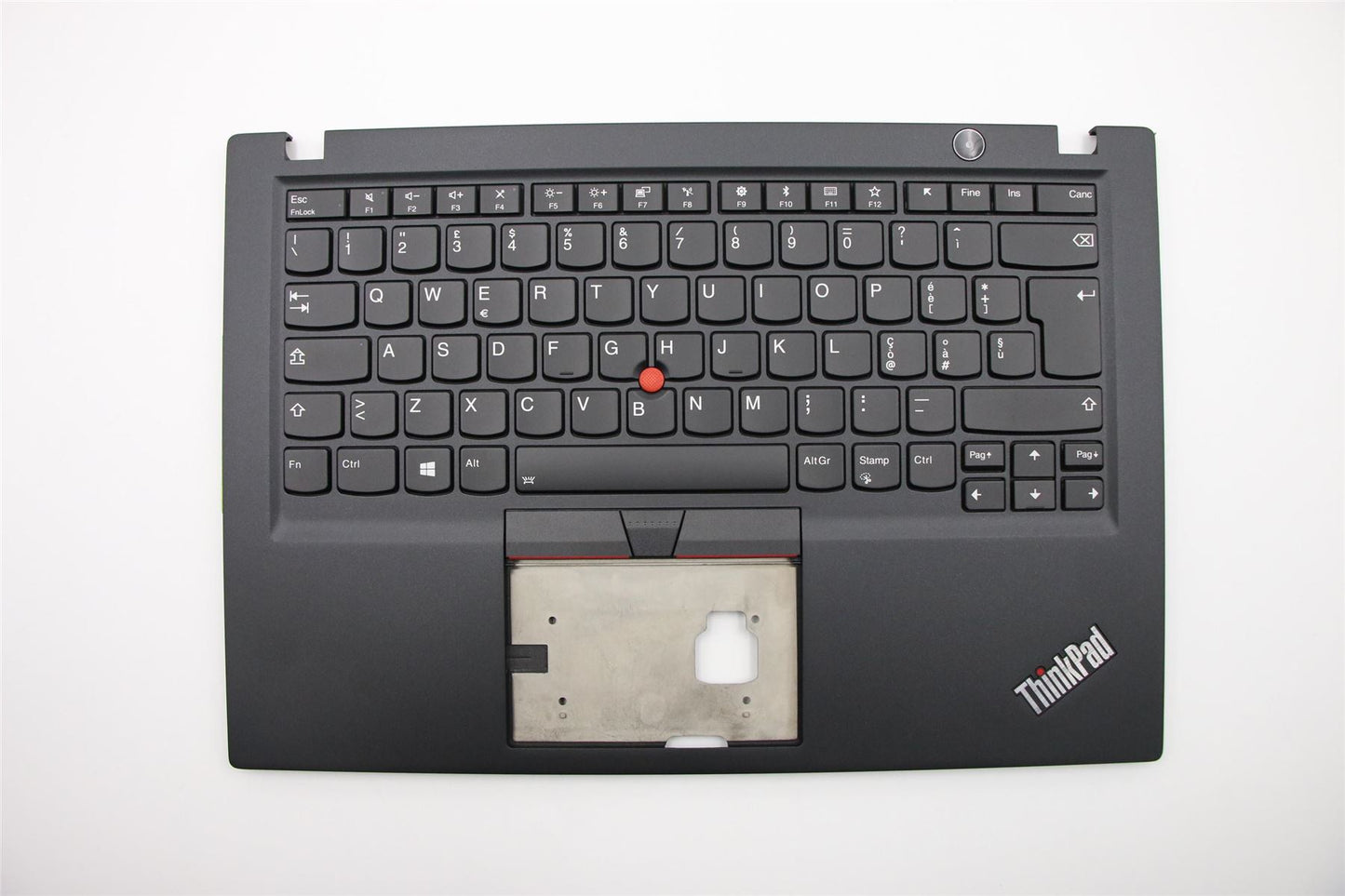 Lenovo ThinkPad T490s Keyboard Palmrest Top Cover Italian Black Backlit 02HM219