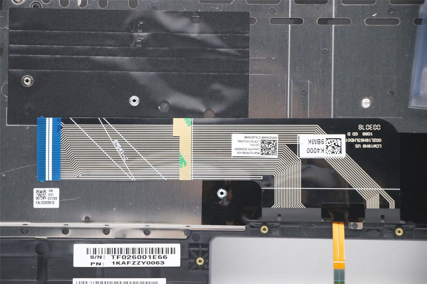 Lenovo Upper Case ASM_KO Q82A1 GY 5CB0X55880