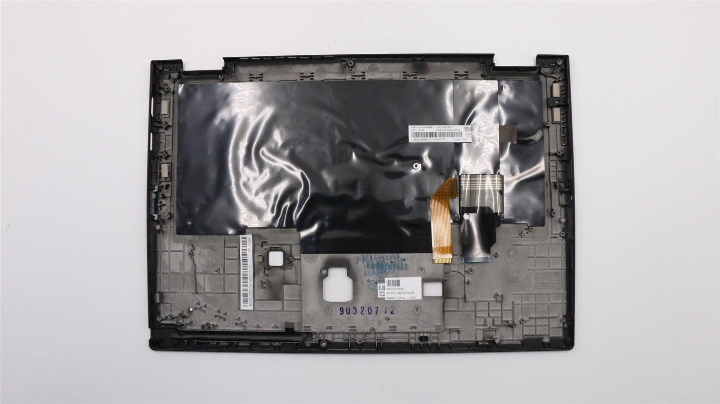 Lenovo Yoga X390 Keyboard Palmrest Top Cover US Black Backlit 02HL644
