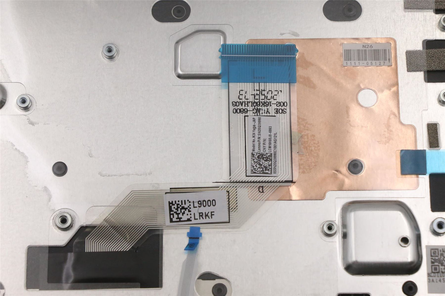 Lenovo Chromebook 300e 2nd Gen Palmrest Cover Touchpad Keyboard Black 5CB1G97586