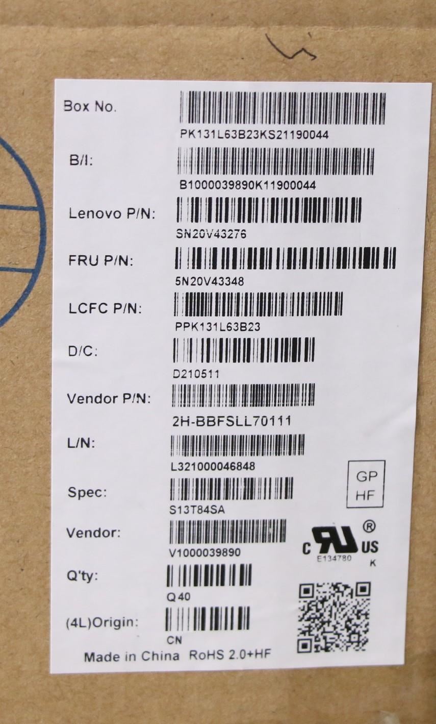 Lenovo ThinkPad L13 2 X13 Keyboard Serbian Black Backlit 5N20V43348