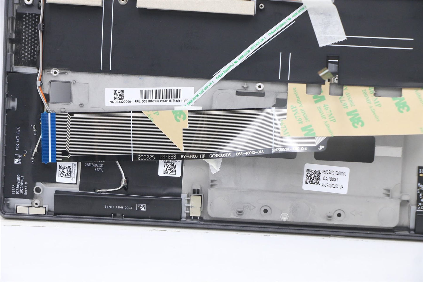 Lenovo Yoga 5G-14Q8CX05 Palmrest Touchpad Cover Keyboard Italian Grey 5CB1B60398