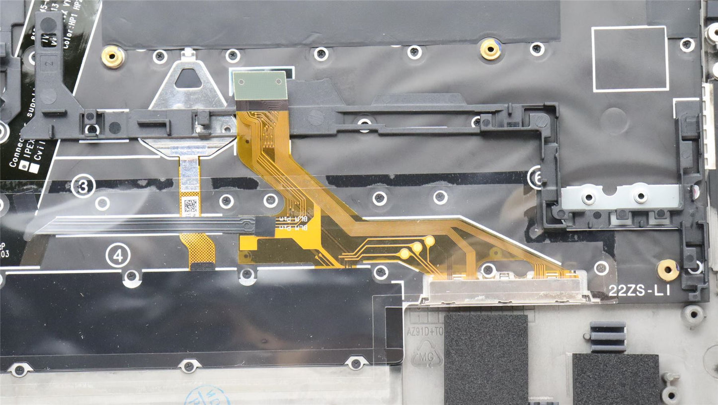 Lenovo ThinkPad X1 Gen 2 Keyboard Palmrest Top Cover Belgian Black 5M11H41644