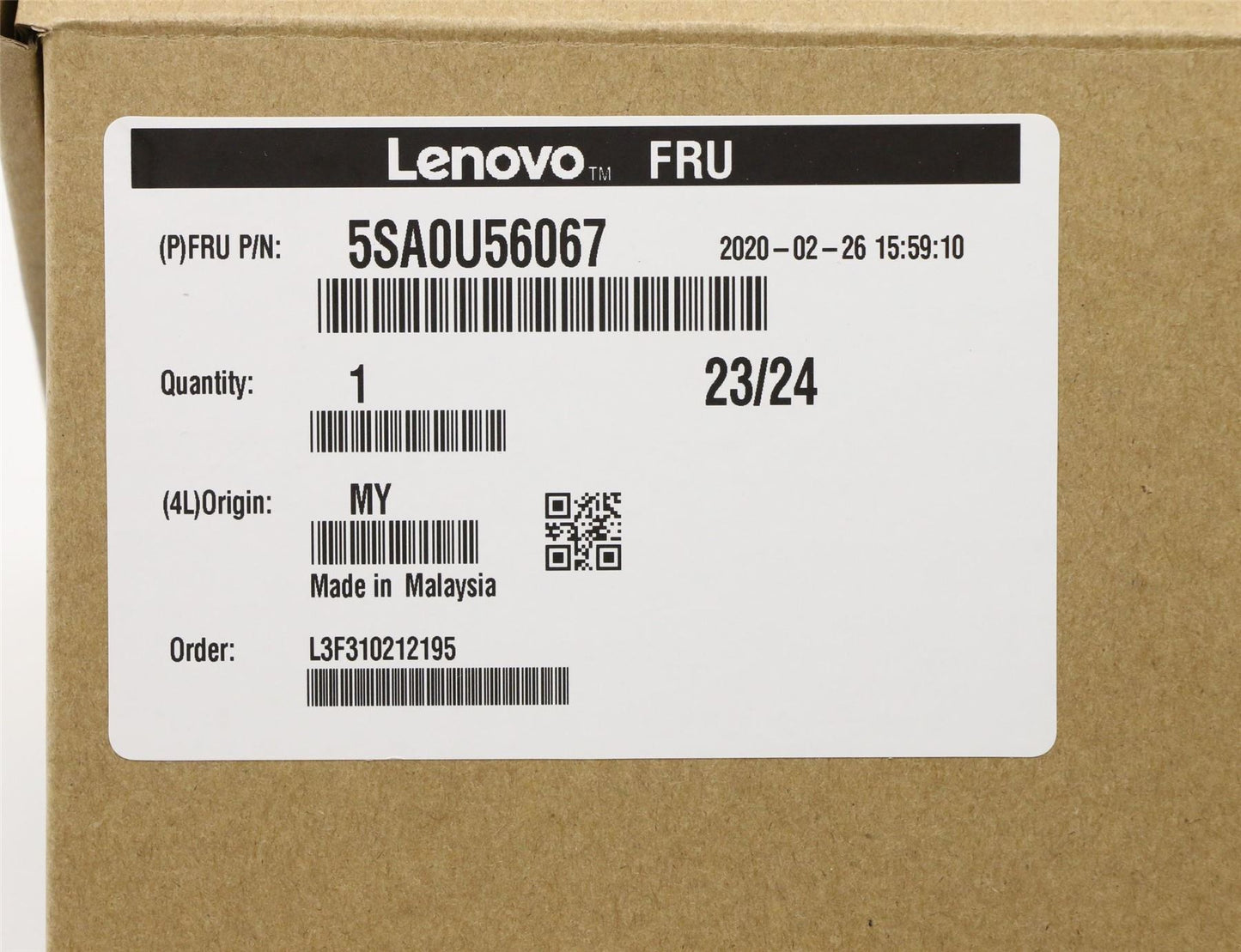 Lenovo Legion 510A-15ARR T530-28APR CPU Processor 5SA0U56067