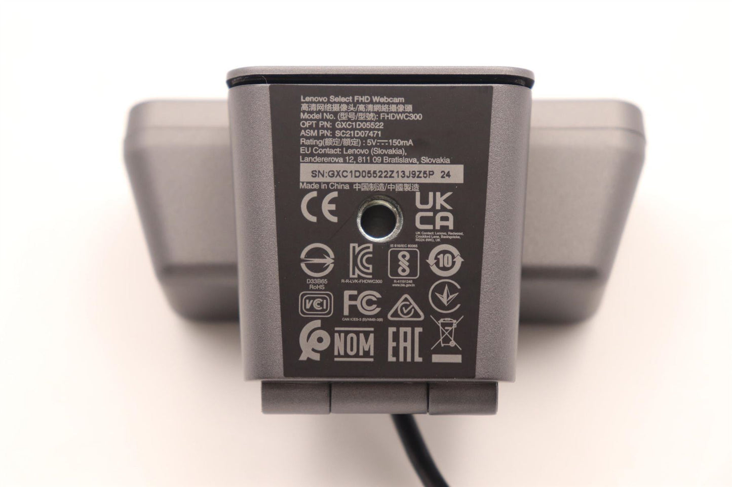 Lenovo FRU for Select FHD Webcam 5C21D07472