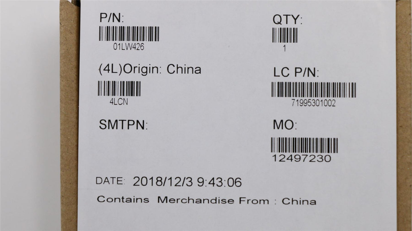 Lenovo 01LW426 FRU EE580_SSD_BRACKET_ASSY