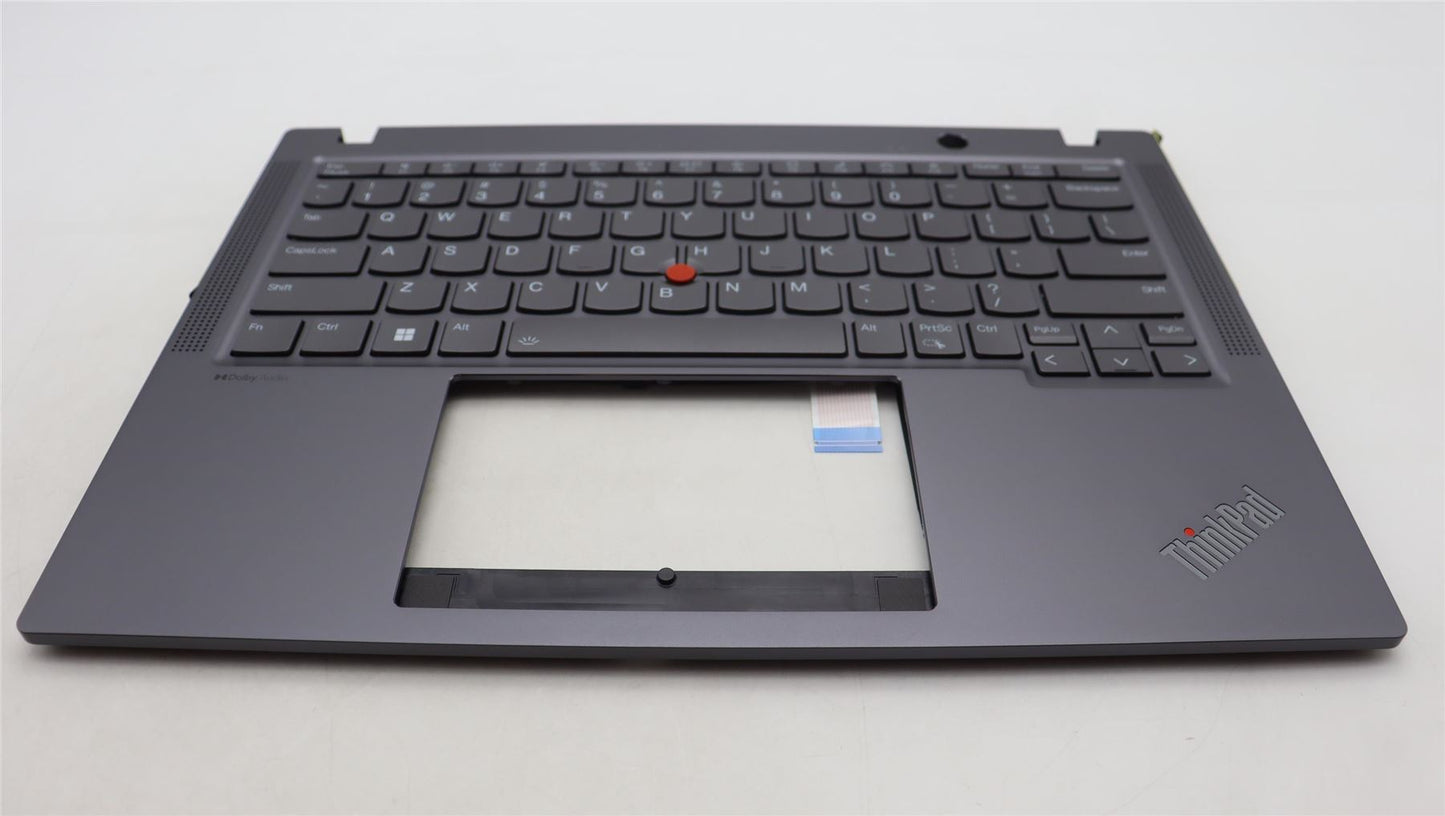 Lenovo ThinkPad X13 Gen 4 Keyboard Palmrest Top Cover US Grey Backlit 5M11H94598