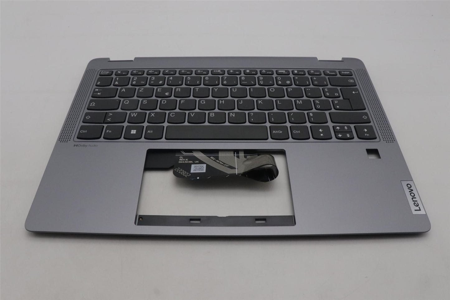 Lenovo IdeaPad 5 14IRU8 Keyboard Palmrest Top Cover French Artic Grey 5CB1L30701