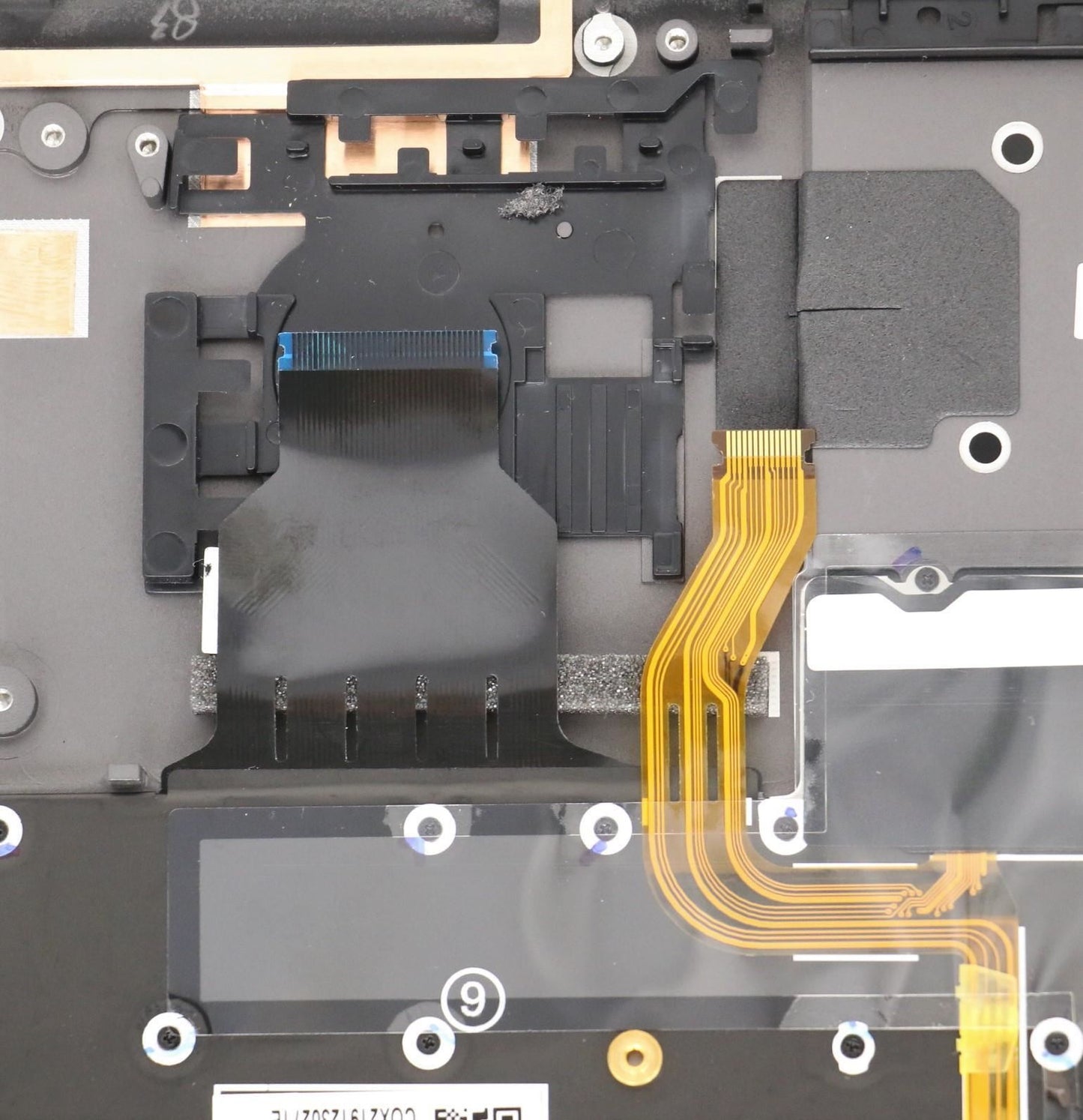 Lenovo Yoga X1 4th Keyboard Palmrest Top Cover US International Grey 5M10V24919