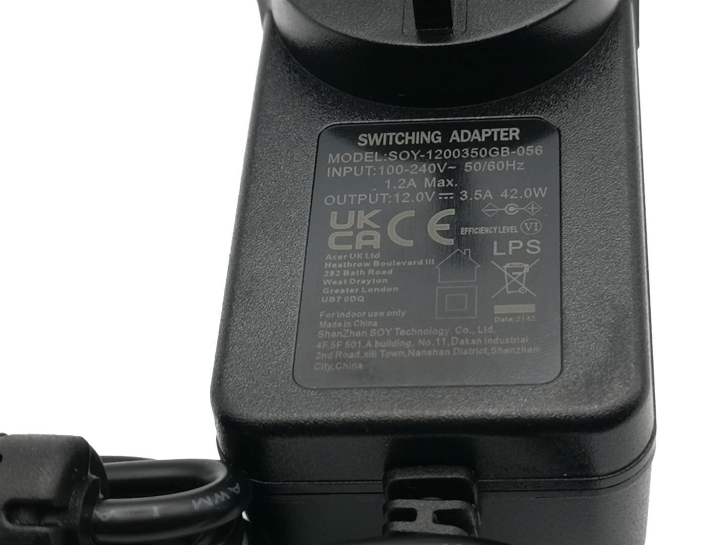 Acer 27HC5RPa 32HC5QRPa AC Power Adapter Charger Supply 25.TJNMD.003