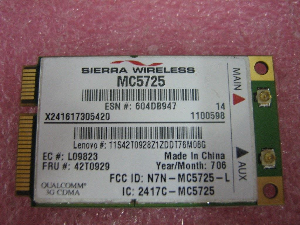 Lenovo FRU MC5725 ver Board 42T0987