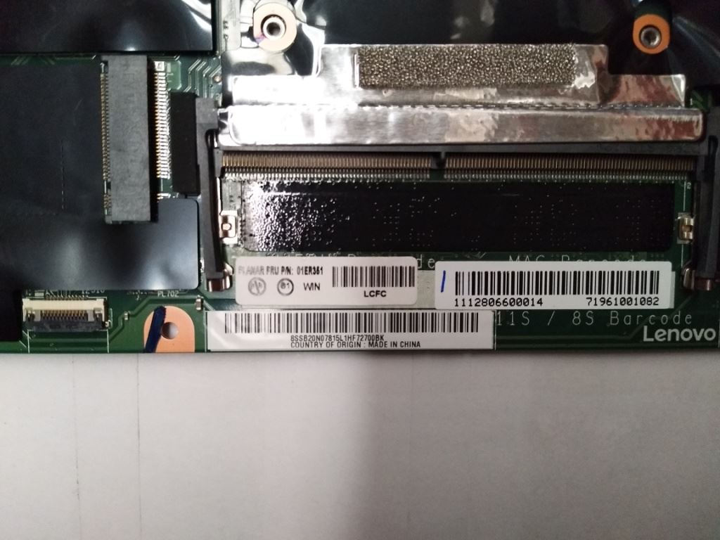 Lenovo ThinkPad T470s Motherboard Mainboard UMA intelI76600U 4G 01ER351