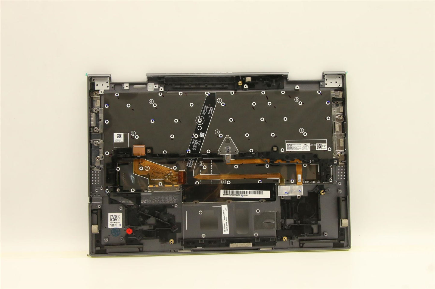 Lenovo ThinkPad X1 6th Gen Keyboard Palmrest Top Cover Russian Grey 5M11C40971