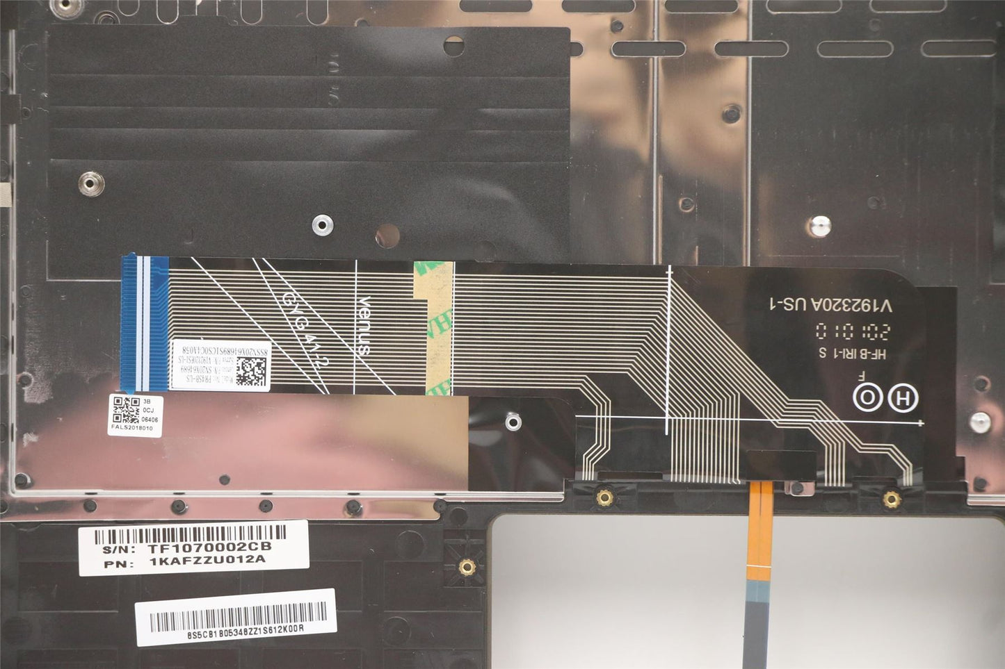 Lenovo Yoga 7-14ITL05 Keyboard Palmrest Top Cover US Dark Moss 5CB1B05348