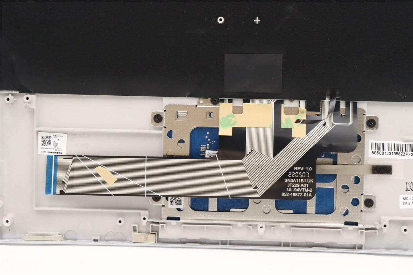 Lenovo Yoga 7 13IAP7 Palmrest Cover Touchpad Keyboard German 5CB1J31358