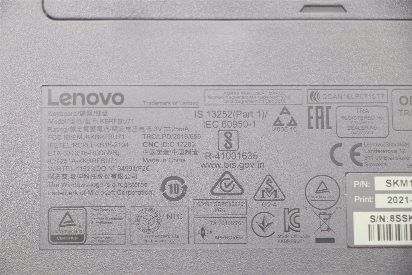 Lenovo Primax R71_G2 2.4G BKG ES 5KM0U87614