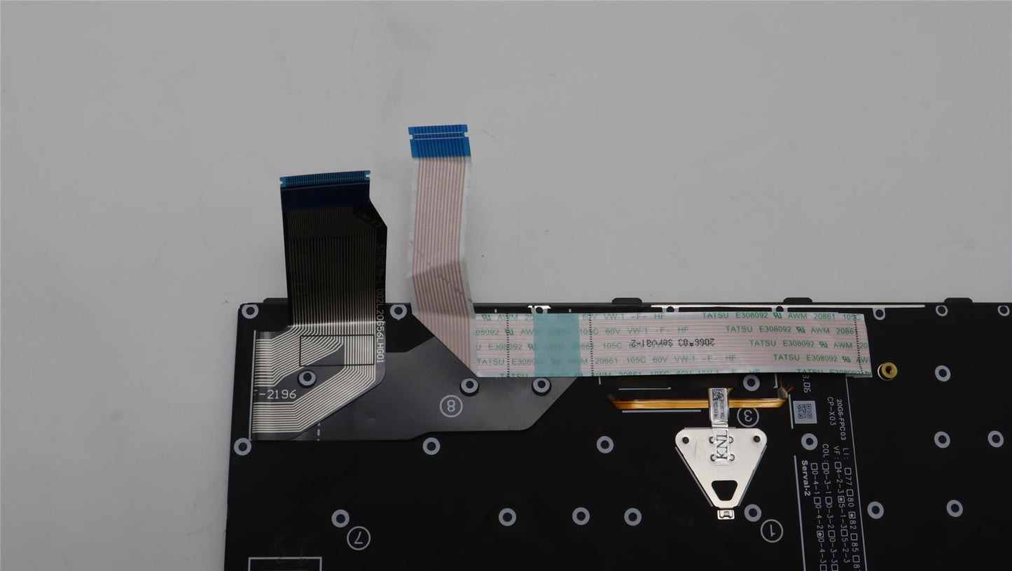 Lenovo Yoga L13 4 X13 3 L13 3 Keyboard Danish Black Backlit 5N21H76819