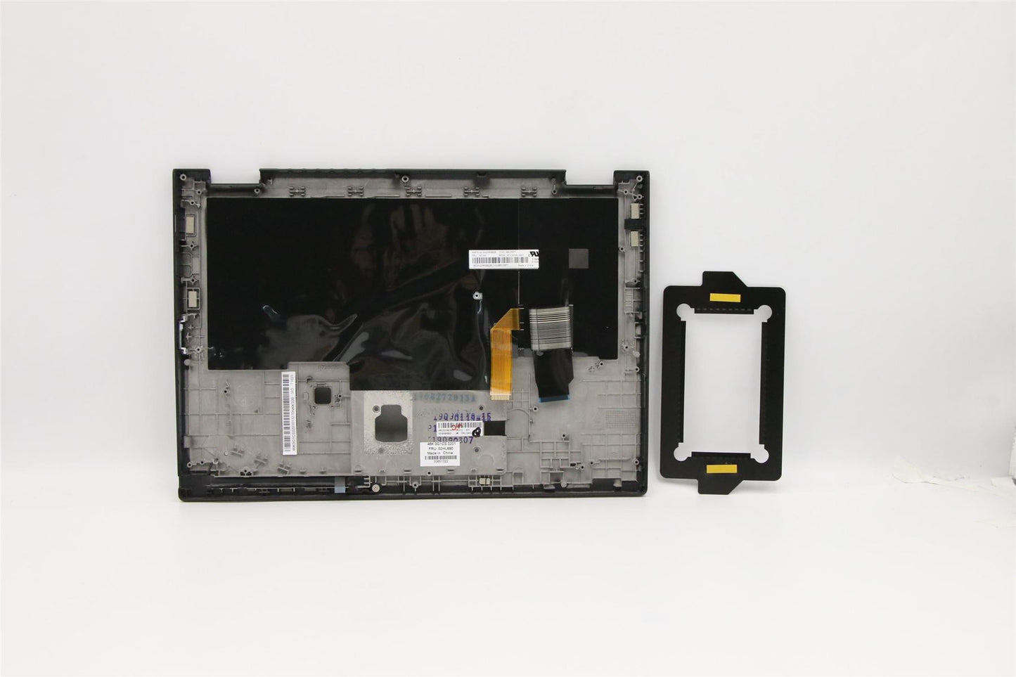 Lenovo Yoga X390 Keyboard Palmrest Top Cover Icelandic Black Backlit 02HL690