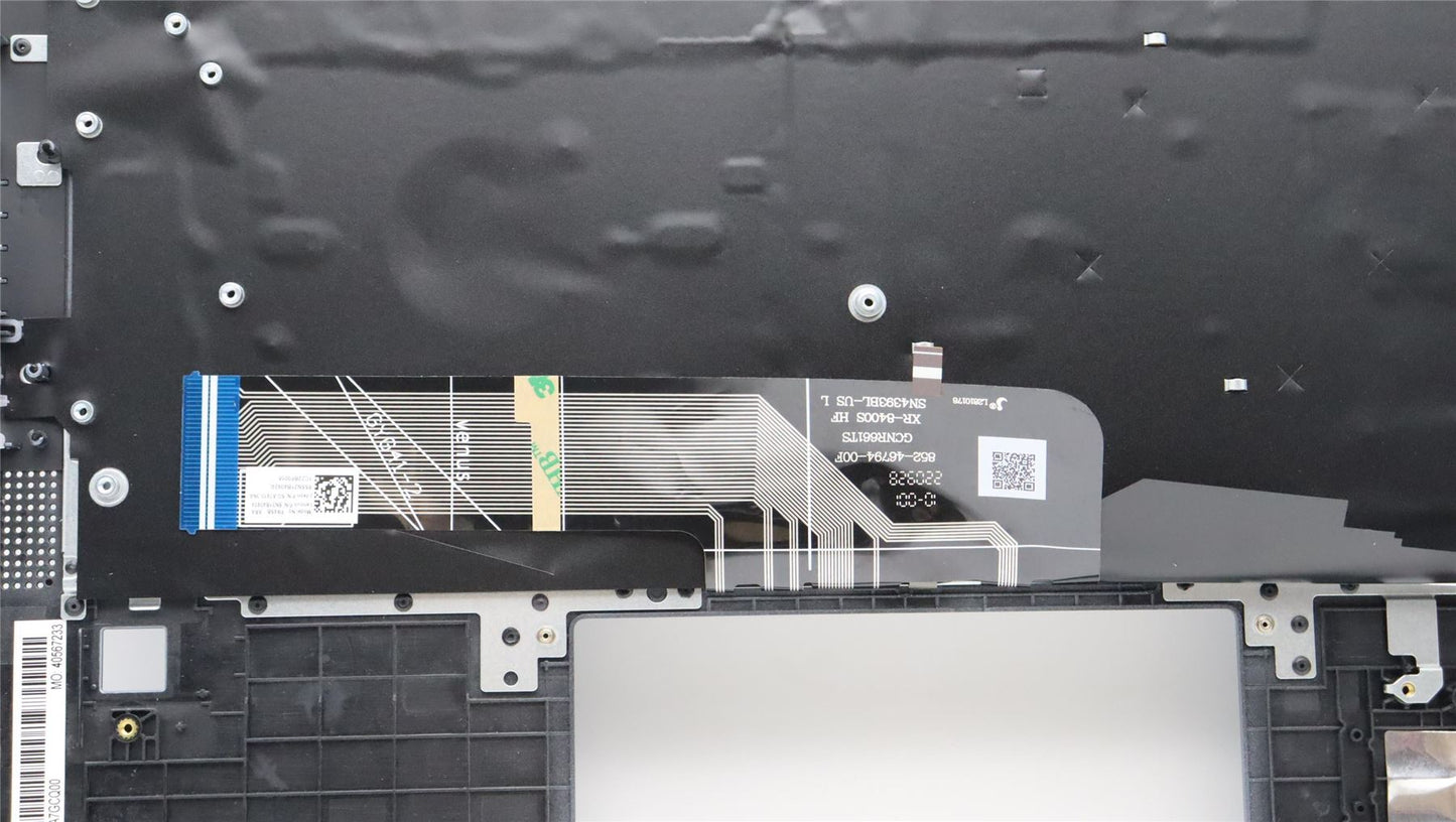 Lenovo IdeaPad 5 14IAU7 Keyboard Palmrest Top Cover Arabic Black 5CB1H80018
