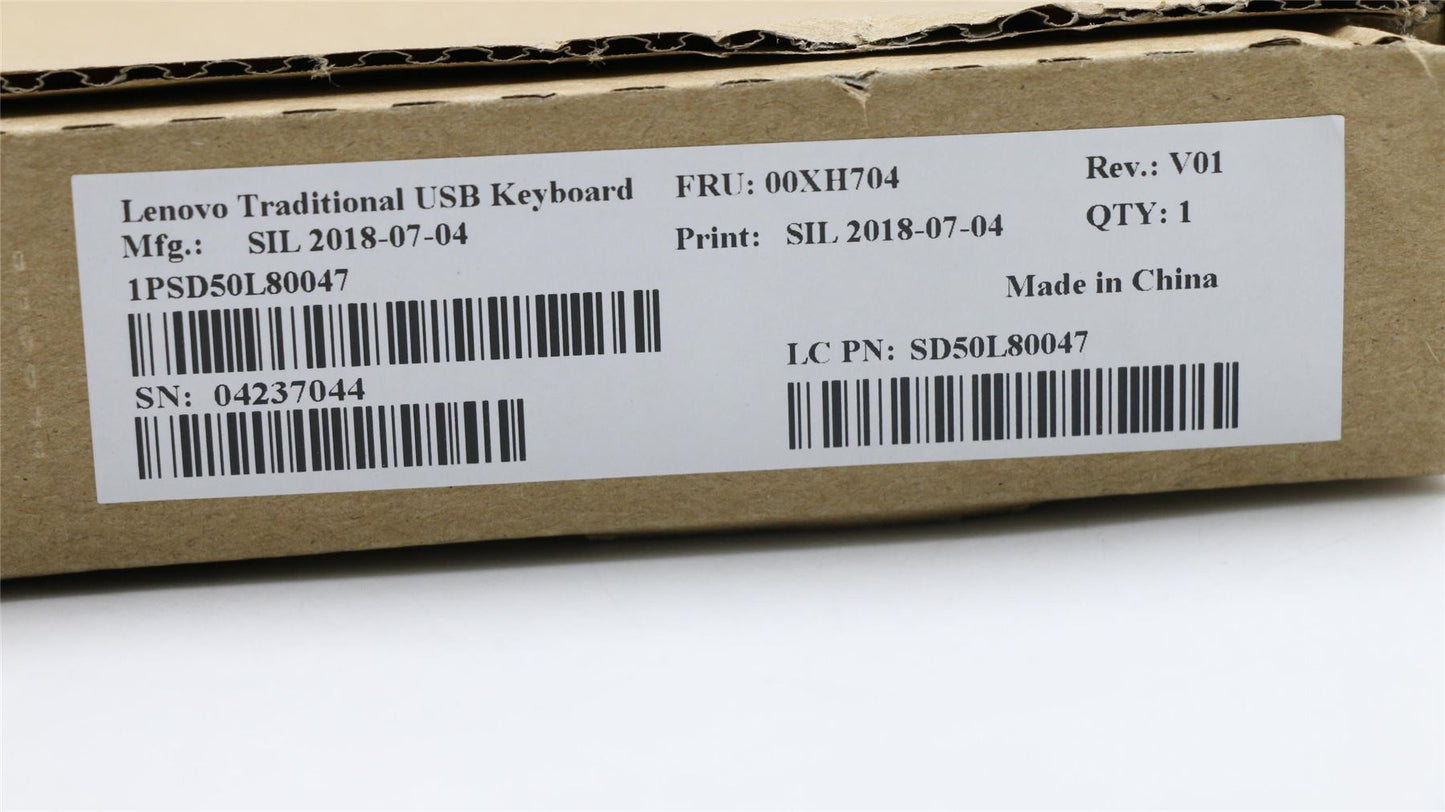 Lenovo USB TRDTNL KB BK 459 GRE 00XH704