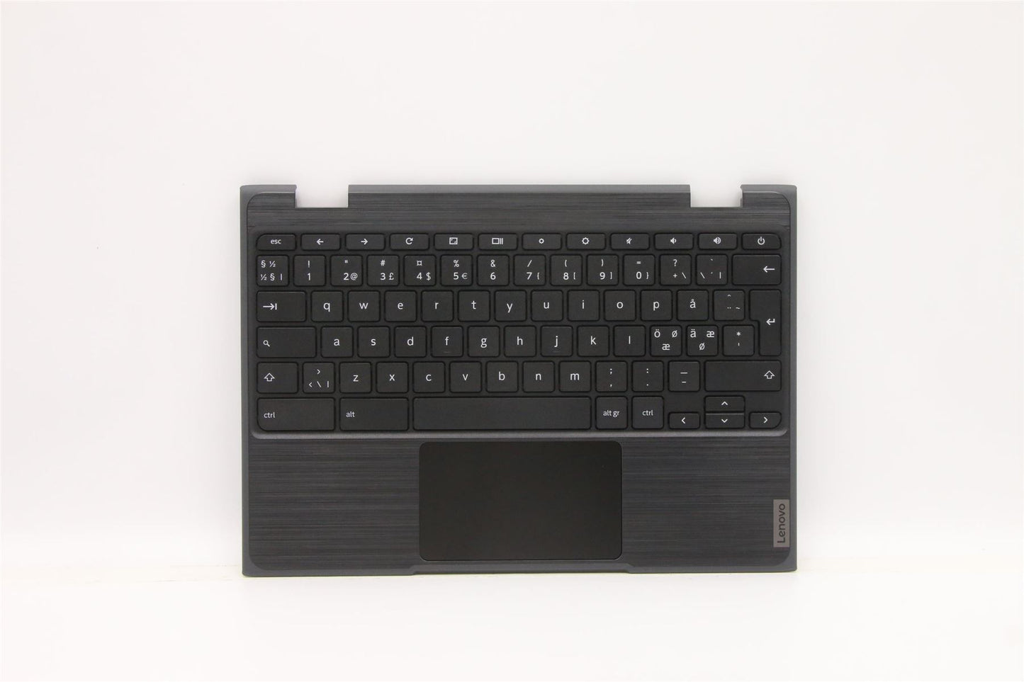 Lenovo 100e 2nd Gen Palmrest Cover Touchpad Keyboard Nordic Black 5CB1E09643