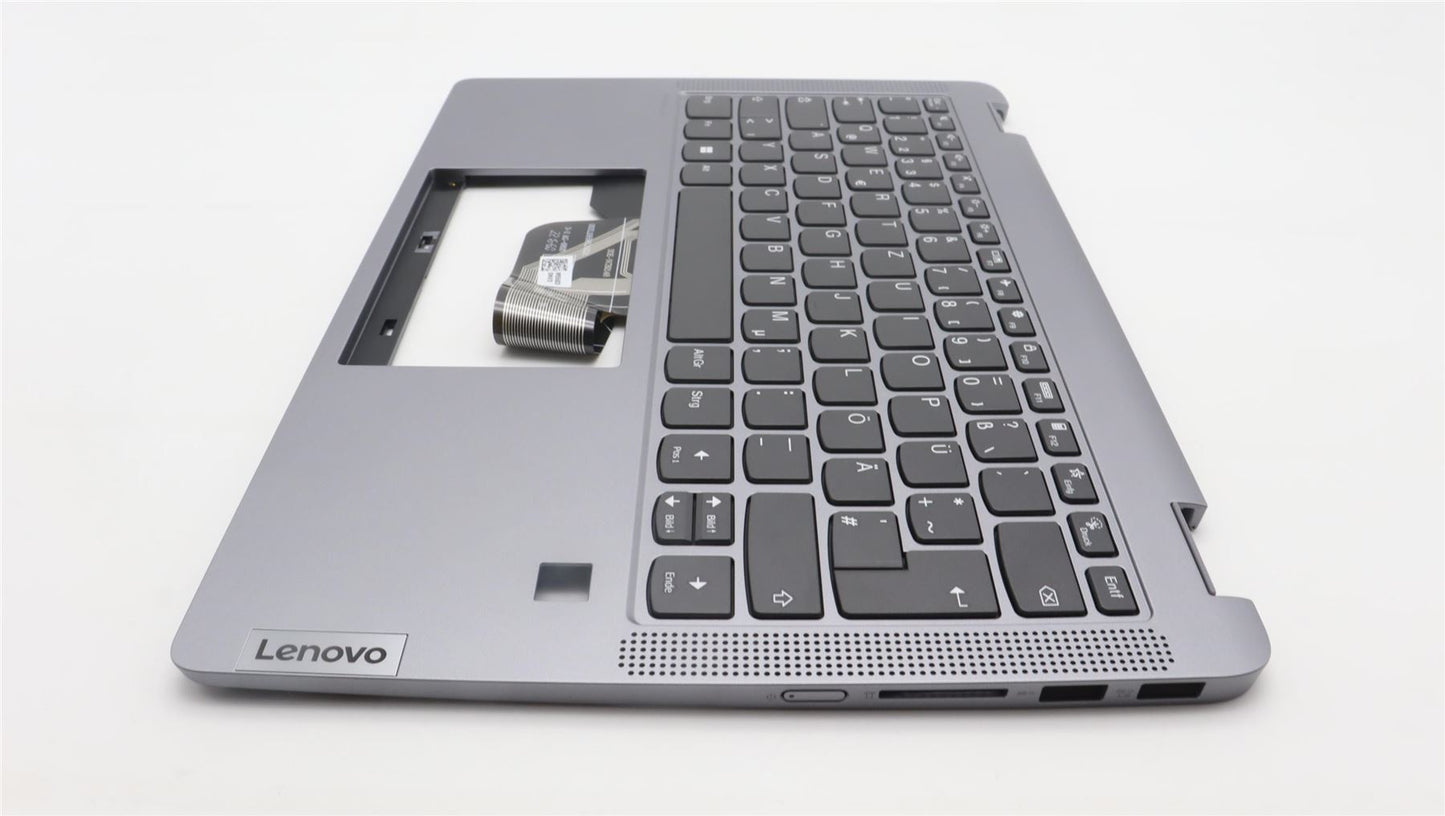 Lenovo IdeaPad 5 14ABR8 Keyboard Palmrest Top Cover German Artic Grey 5CB1K20829