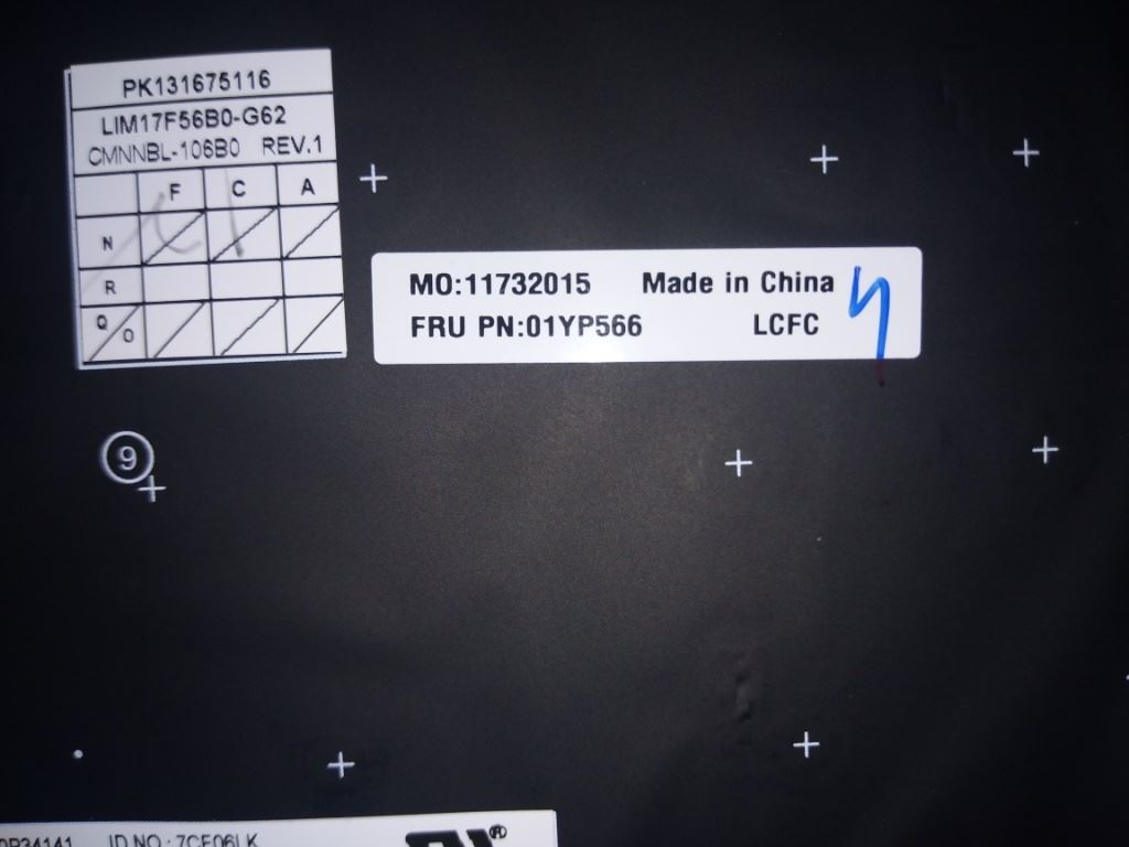 Lenovo ThinkPad T480s L480 L380 L390 L490 T490 T495 P43s Keyboard Black 01YP556