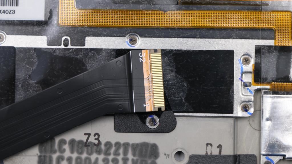 Lenovo ThinkPad X1 6th Gen Palmrest Touchpad Cover Keyboard German Black 01YR542