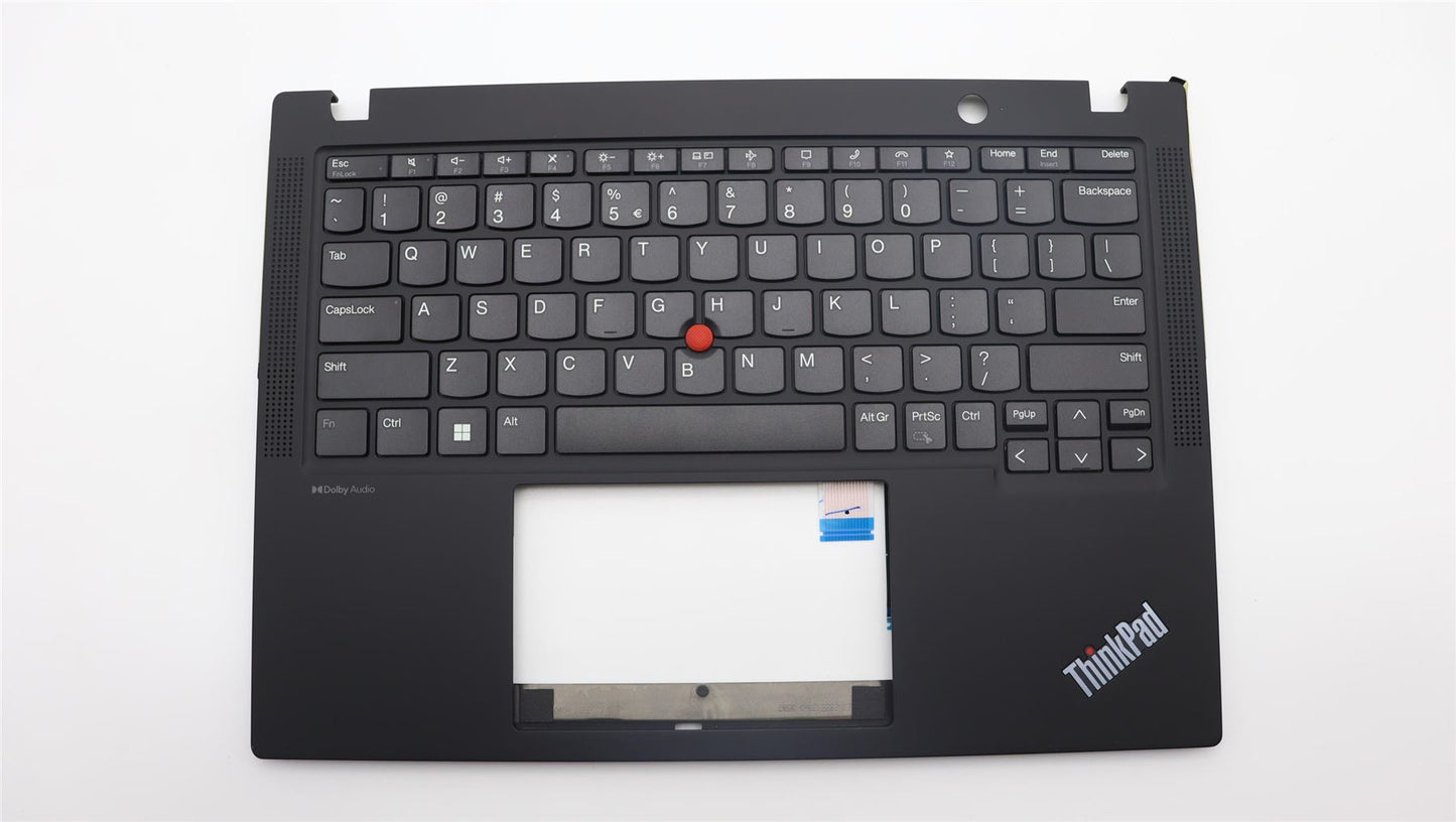 Lenovo ThinkPad X13 Gen 4 Keyboard Palmrest Top Cover US Euro Black 5M11H88989