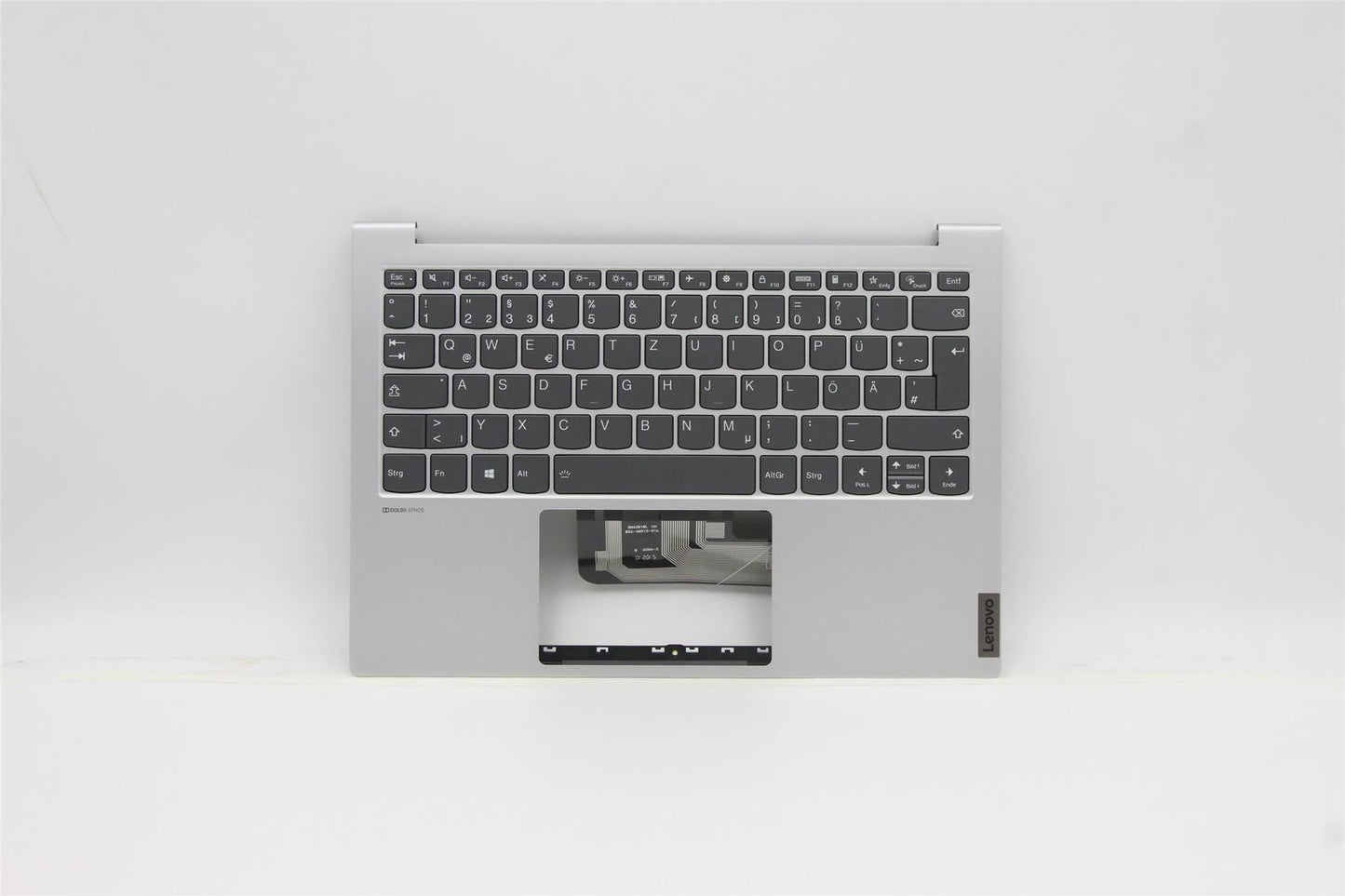 Lenovo Yoga 7-13ACN05 Keyboard Palmrest Top Cover German Silver 5CB1C14988