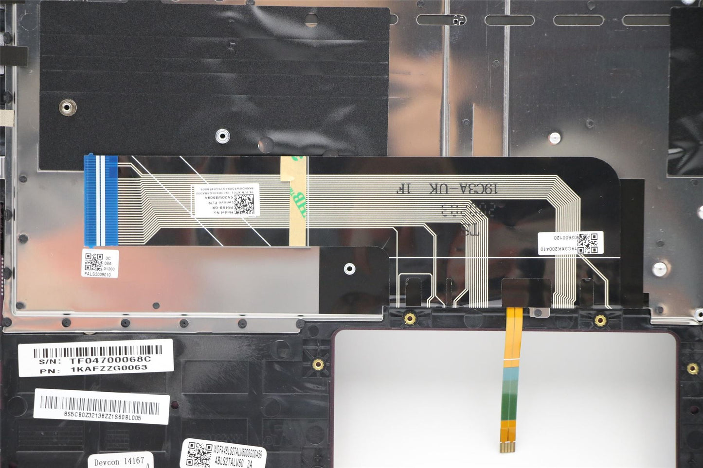Lenovo IdeaPad 7 14ARE05 Keyboard Palmrest Top Cover German Orchid 5CB0Z32138