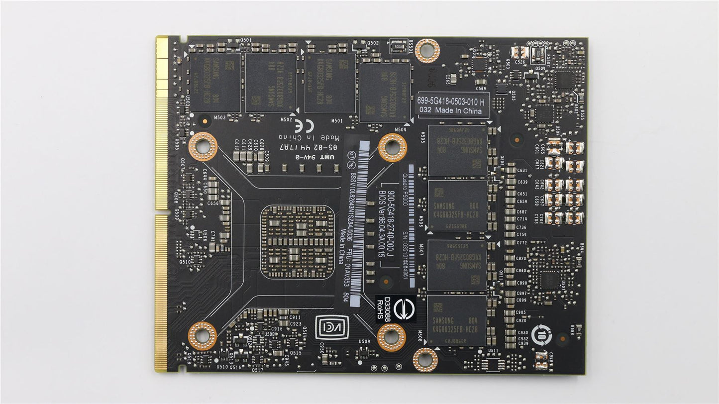 Lenovo ThinkPad P71 GPU Graphics Card 01AV353