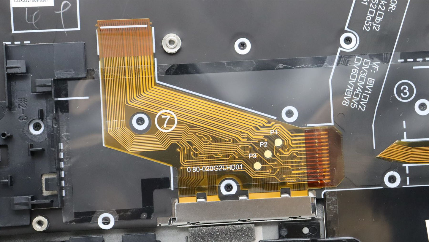 Lenovo Carbon X1 10th Keyboard Palmrest Top Cover German Black 5M11H44220