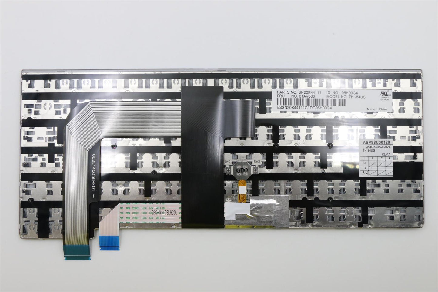 Lenovo NB_KYB Bell SLV KBD,US,CHY 01AV000