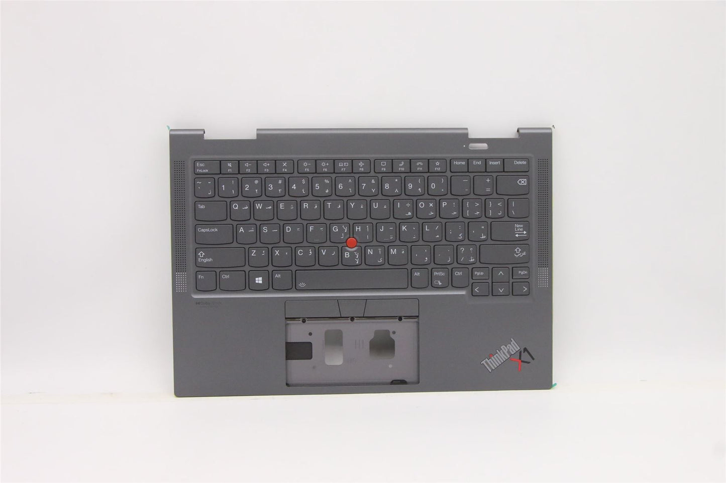 Lenovo Yoga X1 6th Keyboard Palmrest Top Cover Arabic Grey 5M11C40993