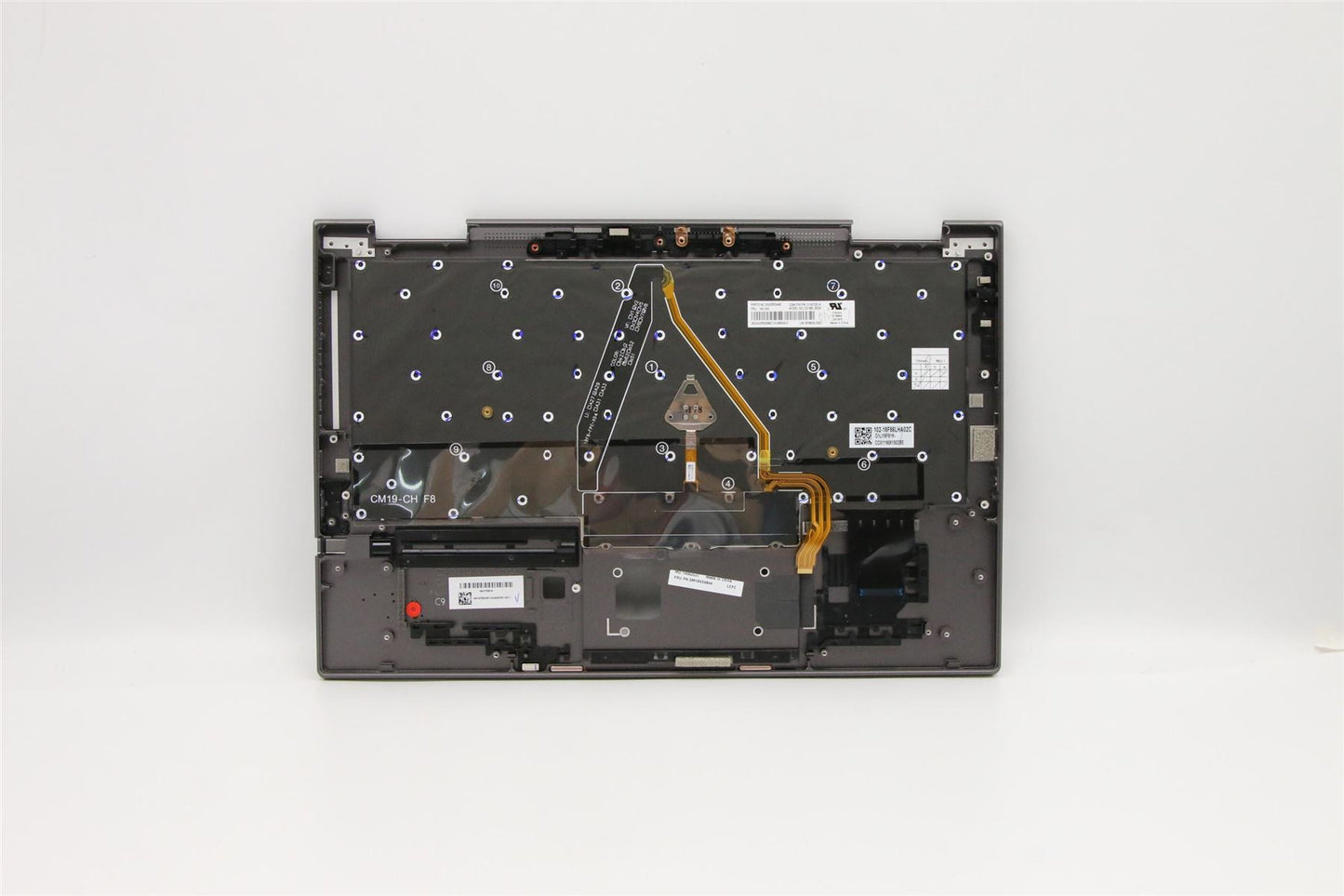 Lenovo ThinkPad X1 4th Gen Keyboard Palmrest Top Cover Danish 5M10V24844