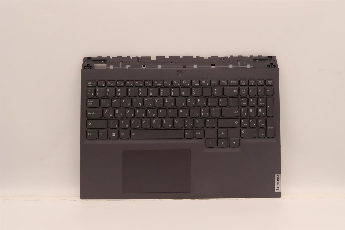 Lenovo 5 16ARH7H Palmrest Cover Touchpad Keyboard Hebrew Storm Grey 5CB1H70910