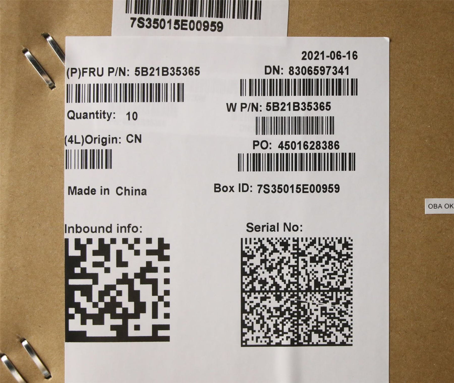 Lenovo 5B21B35365 BDPLANAR i5-8250U NVP,YT,WIN