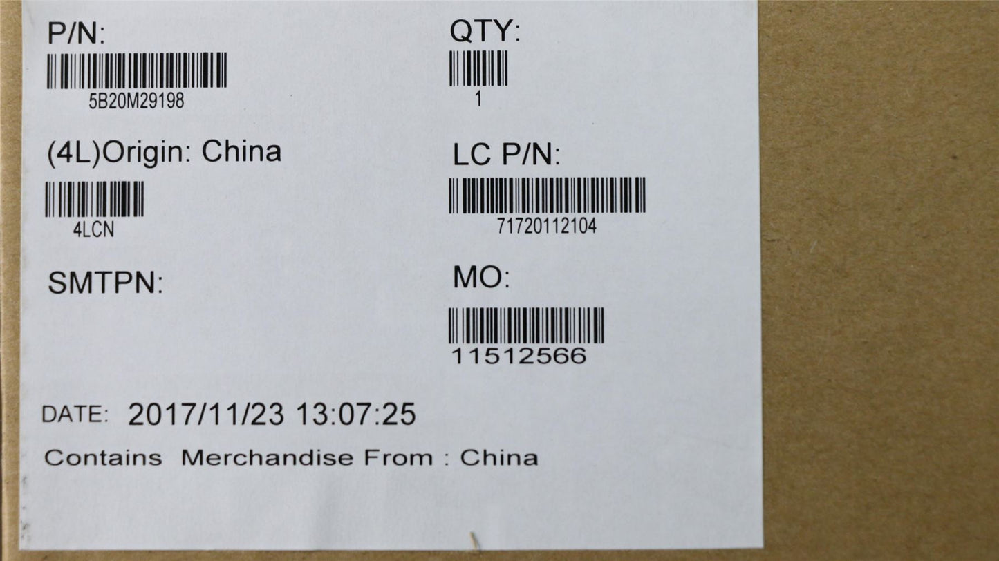 Lenovo 5B20M29198 MBL80TV NMA981I57200UV2G NOKRTC