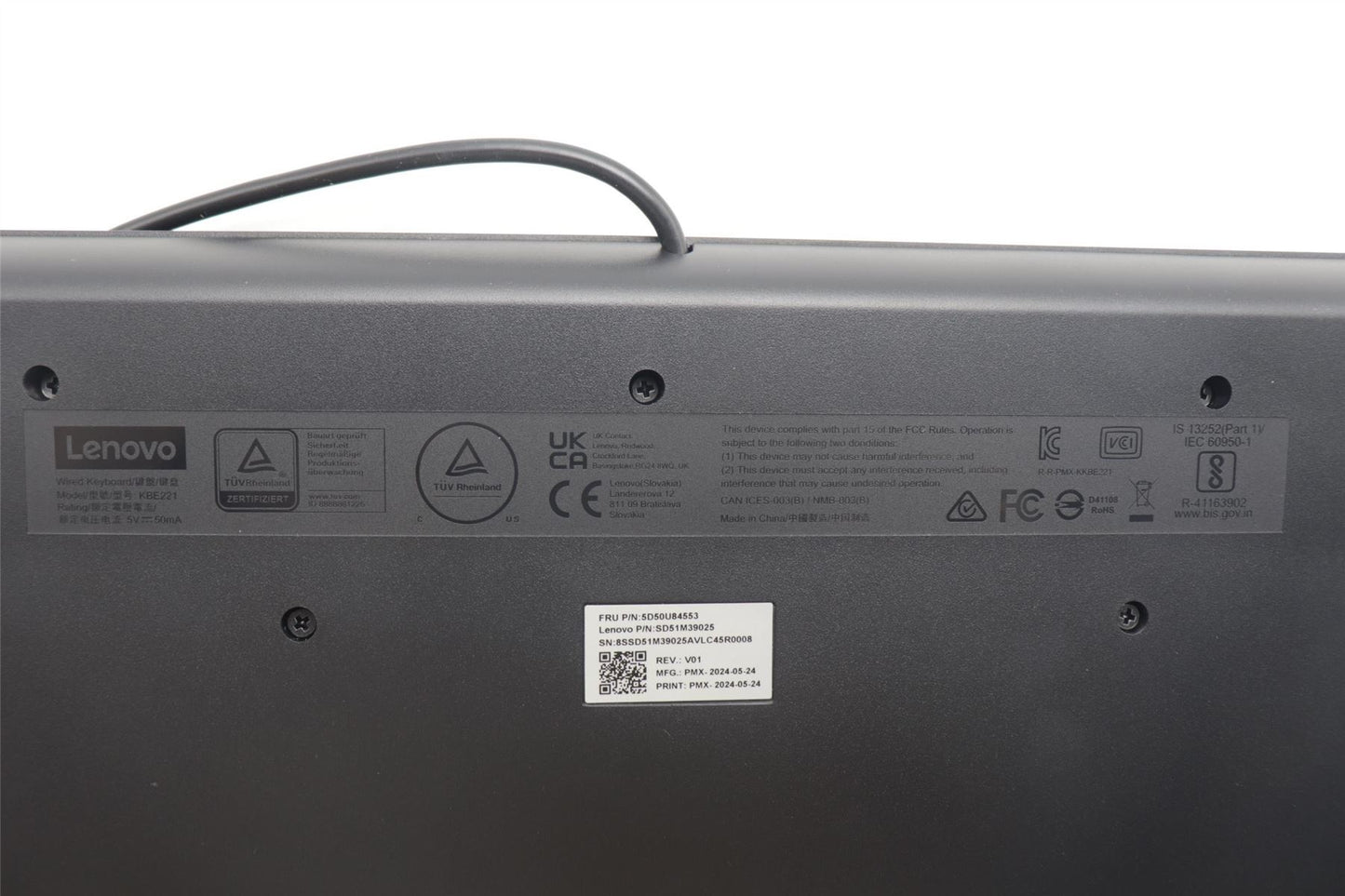 Lenovo Primax Chrome USB KB_Greek 5D50U84553