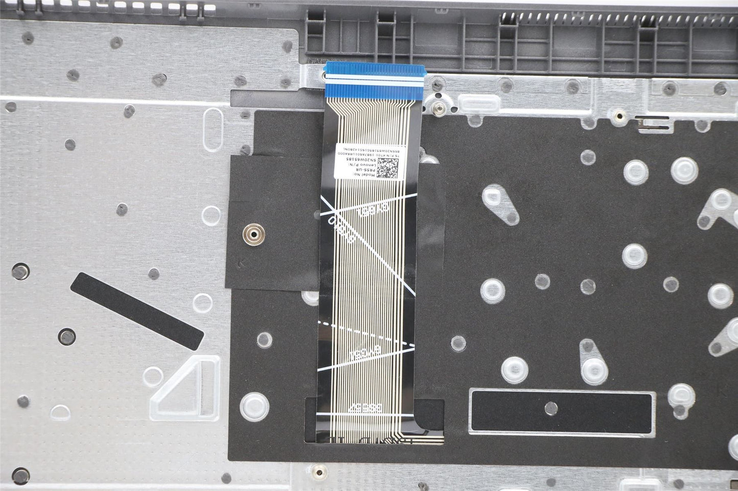 Lenovo V17 G2-ITL Palmrest Touchpad Cover Keyboard Ukrainian Grey 5CB1D01901