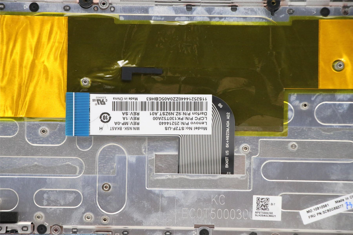 Lenovo Upper Case L YOGA2-11 W/KB-US BK S US English Keyboard 5CB0G89377