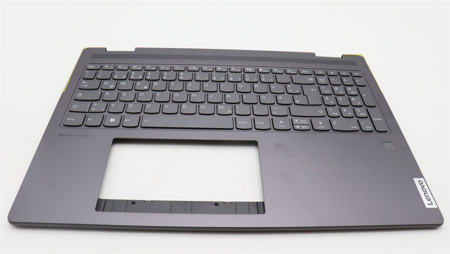 Lenovo Yoga 7 16IRL8 Palmrest Cover Keyboard German Grey 5CB1L31845