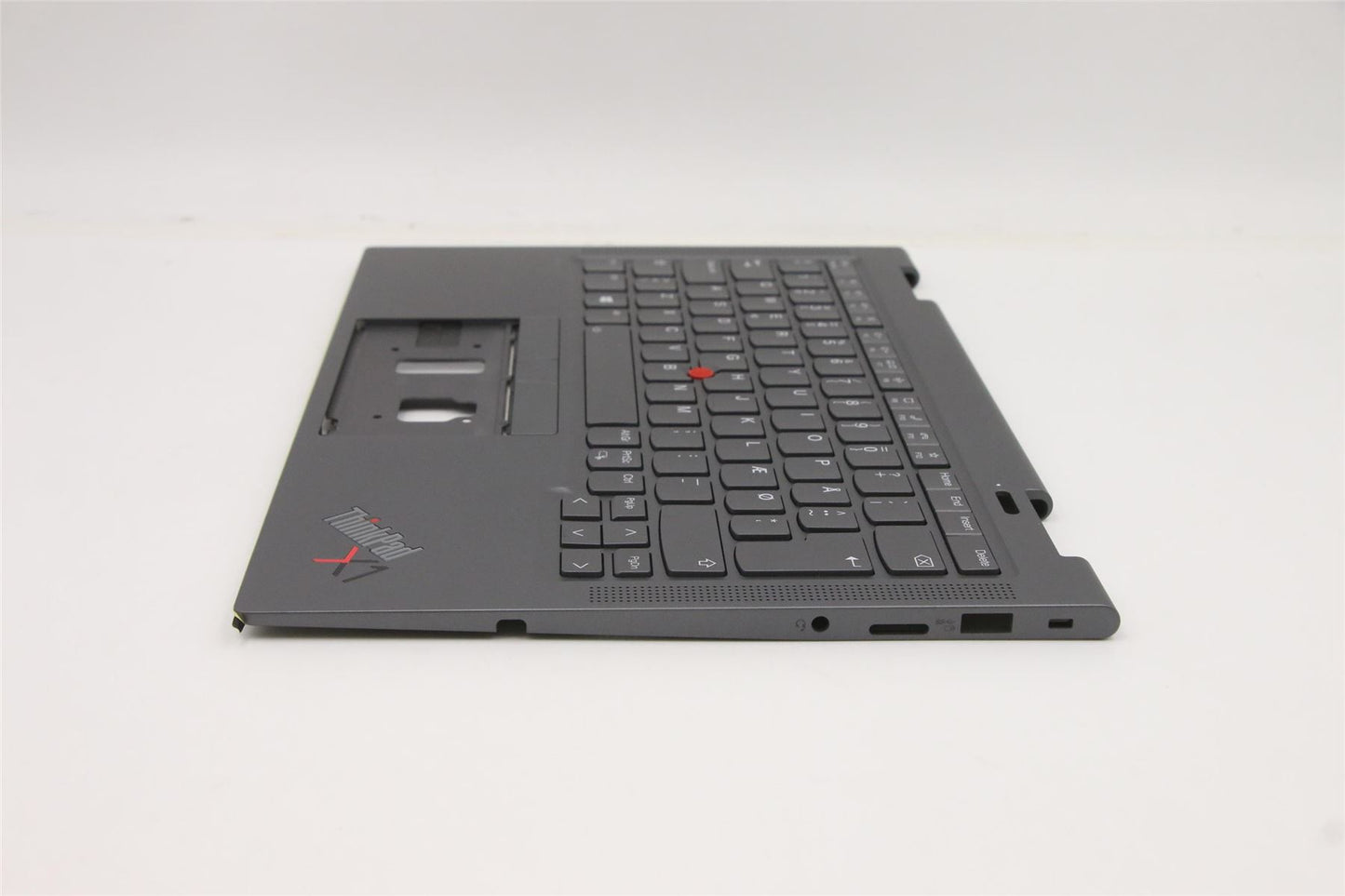 Lenovo Yoga X1 6th Keyboard Palmrest Top Cover Danish Grey 5M11C40996