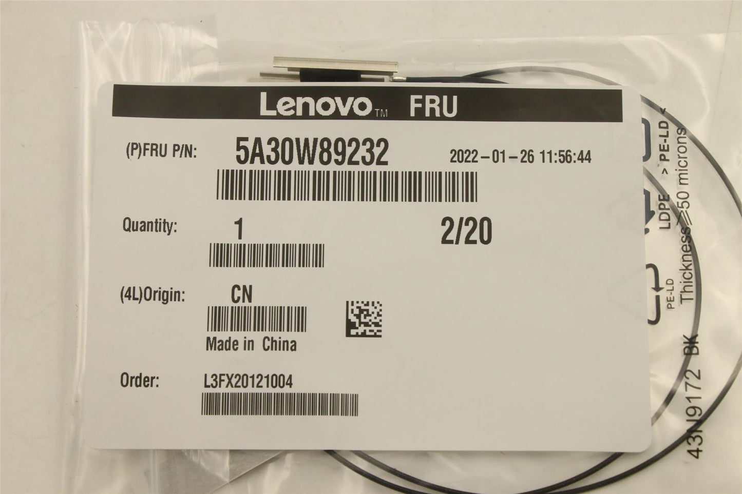 Lenovo Fru,17L RE ANT_LUX 5A30W89232