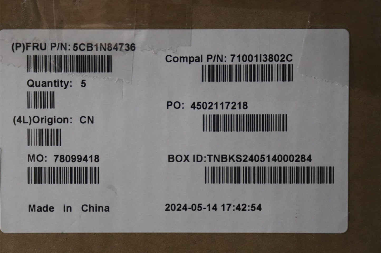 Lenovo Upper Case ASM UKR C 83DH LGRGB 5CB1N84736