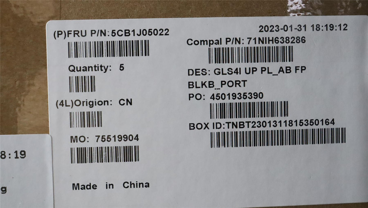 Lenovo UpperCaseASM_POR C82SD PLAB FPBL 5CB1J05022