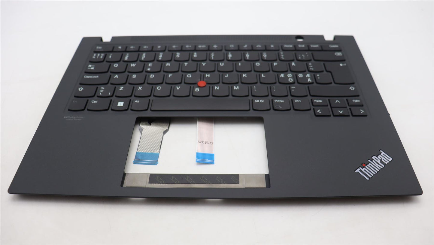 Lenovo ThinkPad T14s 2 Keyboard Palmrest Top Cover Norwegian Black 5M11A37124